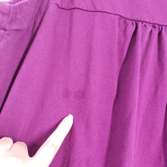 Vintage Fashion Bug Tank Dress Womens 1X Purple Sleeveless Summer Casual Cotton - Picture 9 of 16